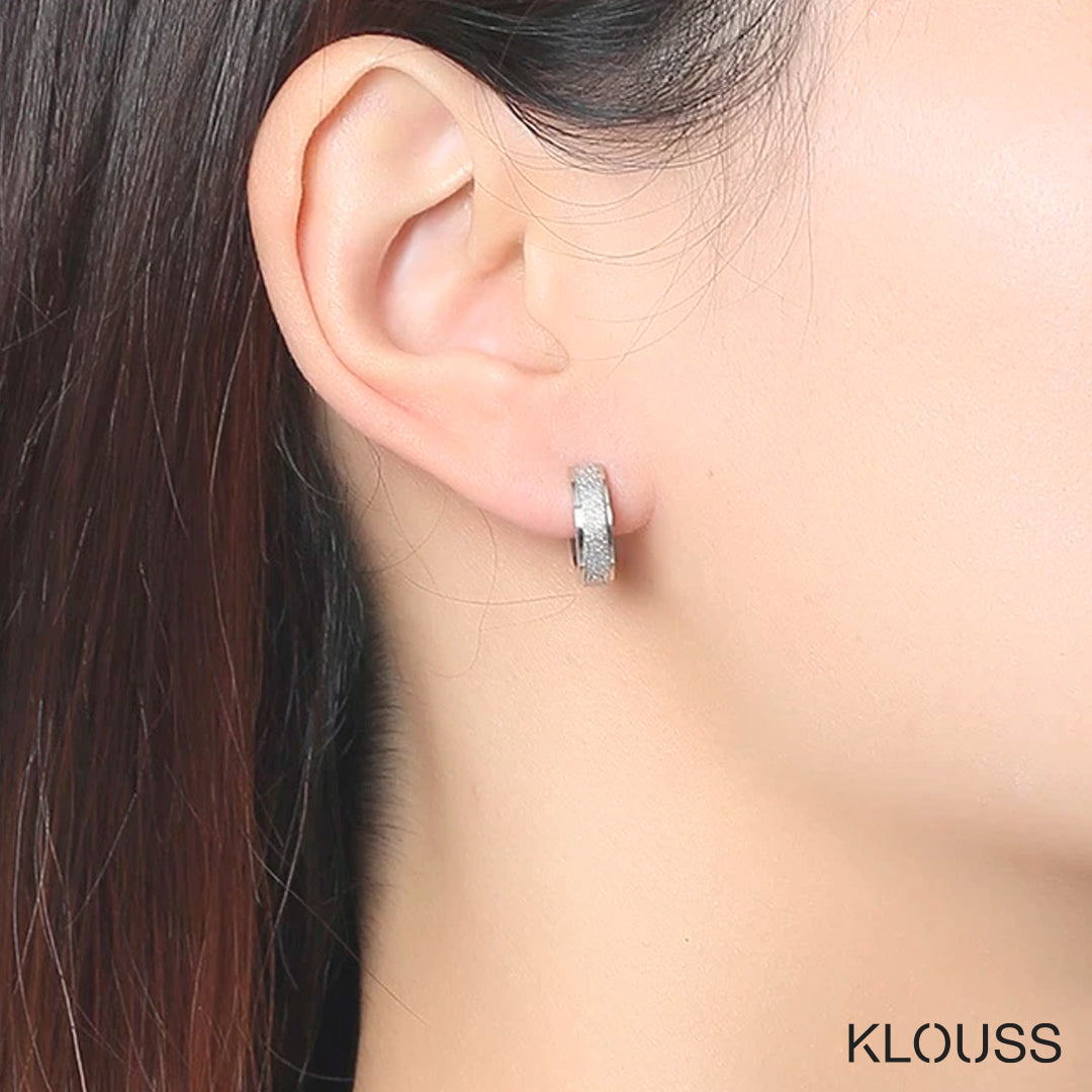 Aros Argolla con textura de Arena - Klouss - Chile - Mujer - Aros - 