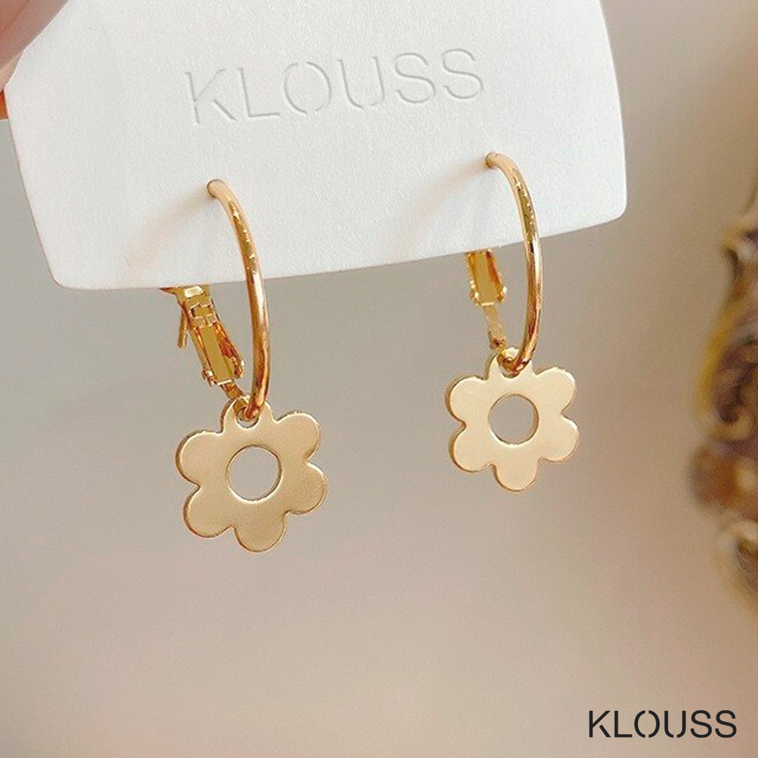 Aros colgante de flor - Klouss - Chile - Mujer - Aros - 