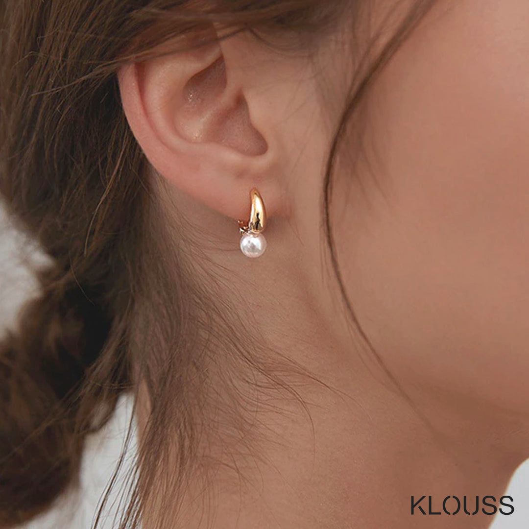 Aro Argolla con Perla colgante - Klouss - Chile - Mujer - Aros - 