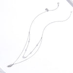 Collar de cadena de doble capa con colgante de espiga - Klouss - Chile - Mujer - Collar - 