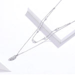 Collar de cadena de doble capa con colgante de espiga - Klouss - Chile - Mujer - Collar - 