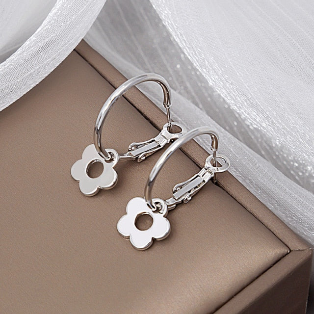 Aros colgante de flor - Klouss - Chile - Mujer - Aros - 